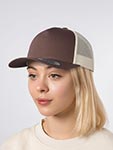 Бейсболка FLEXFIT арт. 6506T (коричневый / кремовый)